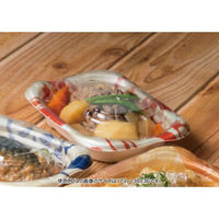 リスパック 軽食容器 ホット なごやか 22-13B 彩色赤 RLFN842 1袋(50個)（直送品）