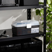 JEJアステージ オールインボックスダブルトレー スモーク 1個