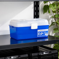 JEJアステージ オールインボックスダブルトレー ブルー 1個