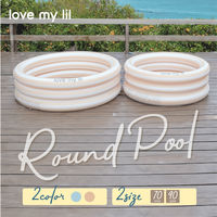 love my lili（ラブマイリル）ラウンドプール 70cm ブルーストライプ 1個