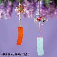 ストア・エキスプレス ガラス江戸風鈴 L40cm 花火 8798-7436 1個 45-9-2-1（直送品）