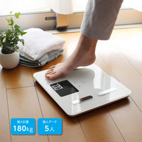 ドリテック 体重体脂肪計「クラベールプラス」ホワイト BS-247WT 1台