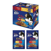 （お得なセット）フィリックス 総合栄養食 ダブルのおいしさお肉バラエティ＋お魚バラエティ 48袋（2種×各24袋）ネスレ日本