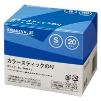 ジョインテックス スマートバリュー カラースティックのりS 8g 20本 B843J-S20 1箱（直送品）