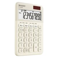 シャープ ミニナイスサイズ電卓 ベージュ ELM336CX 1台（直送品）