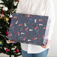 ヘッズ 愉快なクリスマス包装紙-1(50枚) XPL-1W 1セット(10パック×50枚)（直送品）