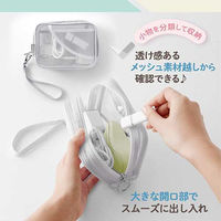 プラス Pasty ガジェットポーチ GY FL-220CA 1個