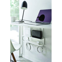 山崎実業 デスク下ケーブル&ルーター収納ラック 05461 1セット(2台)（直送品）