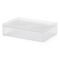 吉川国工業所 タイディアップボックス S3725（ボックス浅型） クリア TD-04_Cr 1個