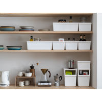 吉川国工業所 コンテナースリム（浅） ホワイト JTR-05_W 1個