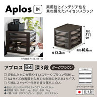 JEJアステージ アプロスB4深3段 ダークブラウン 1個