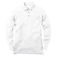 イーブンリバー NR406-06-LL SOFTDRY ポロ長袖 ホワイト LL 1着（直送品）