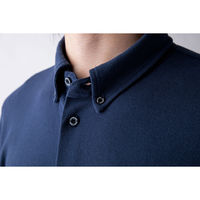イーブンリバー SOFTDRY ニットシャツ半袖 ネイビー LL NR516-04-LL 1着（直送品）