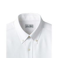 ボンマックス ボタンダウンニット長袖シャツ ホワイト 5L FB4557U 1枚（直送品）