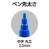 シンワ測定 工事用 超耐久ペイントマーカー中字 青 79305 1本