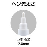 シンワ測定 工事用 超耐久ペイントマーカー中字 白 79302 1本