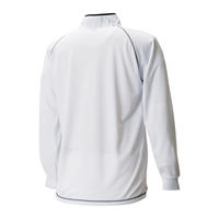 TS DESIGN ロングスリーブハーフジップ ホワイト 5L 3025-5-5L 1着（直送品）