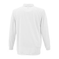 TS DESIGN 3075-5-SS 長袖ポロシャツ ホワイト SS 1着（直送品）