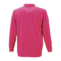 TS DESIGN 3075-75-L 長袖ポロシャツ ワイン L 1着（直送品）