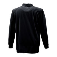 TS DESIGN 3075-95-SS 長袖ポロシャツ ブラック SS 1着（直送品）