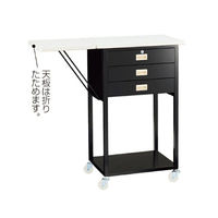 【軒先渡し】ストア・エキスプレス スチール製作業台 オープンタイプ 錠付き 黒【完成品でお届け】 6948-1168 1台 61-146-7-2（直送品）