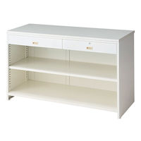 【車上渡し※パレット付き・完成品】ストア・エキスプレス スチール製カウンター 前面台無し W150cm 6948-216 1台（直送品）