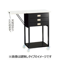 【軒先渡し】ストア・エキスプレス スチール製作業台 オープンタイプ 錠無し 黒【完成品でお届け】 6949-505 1台 61-146-6-2（直送品）