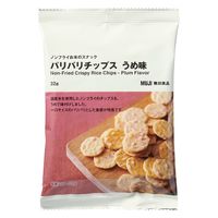 無印良品 ノンフライお米のスナック パリパリチップス うめ味 32g 1セット（1袋×3） 良品計画