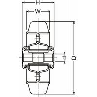 ハンマーキャスター ハンマーキャスター(ゴム車) 425SーR 425SーR125 1セット(2個)（直送品）