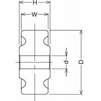 ハンマーキャスター ハンマーキャスター(ナイロン車) 559PーN2 559PーN38 1セット(7個)（直送品）
