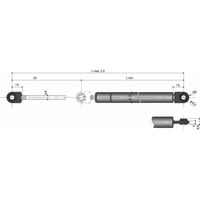 ユーエイ ガススプリング|オールガス形 YBGーEE YBG050088EE 1セット(2個)（直送品）