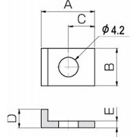 小原歯車工業 ラック|DR専用取付用L型金具 SRS SRSー1 1セット(40個:10個×4個)（直送品）