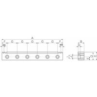 小原歯車工業 ラック|ラック SRFD (両端面・取付穴加工) SRFD4ー1000 1個（直送品）