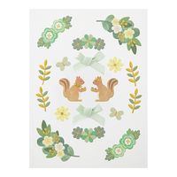 デザインフィル シール ペーパークラフトミュージアム フレーム 緑 82656006 1個