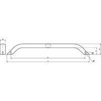 鍋屋バイテック会社 アルミ取っ手 UBLF UBLFー36ー800ーBK 1個（直送品）