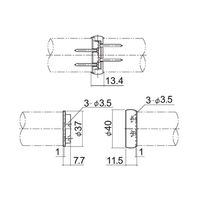 内外 接続ジョイントJAタイプシルバー NRーJA35ーS CFD777756 1セット(2個)（直送品）