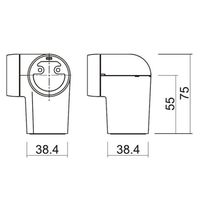 内外 CFコーナーブラケットシルバー CFーC35ーSS CFD777733 1セット(2個)（直送品）