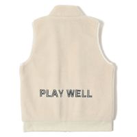 クアトロ ペタペタワッペンボアベスト WHT M N5088 1点（直送品）