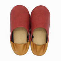 ラッキー産業 抗菌合皮レザーバブーシュM レッド BACO23900RE 1足