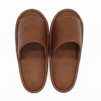 ラッキー産業 抗菌合皮レザー外縫いM ブラウン BACO23902BR 1足