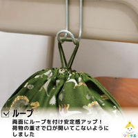 コッカ 巾着 大 恐竜（緑） CS-1282 1A 1個