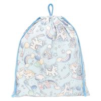 コッカ 巾着 大 ユニコーン（青） CS-1290 1A 1セット（5個）