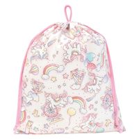 コッカ 巾着 大 ユニコーン（ピンク） CS-1286 1A 1セット（5個）
