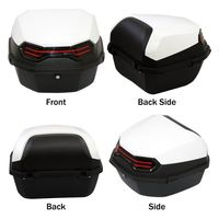 マッドマックス バイク用 リアボックス リーベン トップケース 40L ホワイト/軽量 防水 防塵 MM18-40L-WH 1個（直送品）