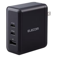 ノートPC用ACアダプター パソコン充電器 100W USB-C×2 USB-A×1 ACDC-PD65100BK エレコム 1個