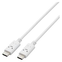 タイプCケーブル (USB-C to C) PD対応 60W 1m しろちゃん MPA-CCF10WF エレコム 1本