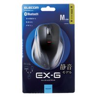 ワイヤレスマウス 無線 Bluetooth 静音 5ボタン Mサイズ 握りの極み ブラック M-XGM15BBSXBK エレコム 1個（直送品）