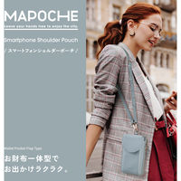 スマホショルダー 斜めがけ ソフトレザータイプ マグネット開閉 フラップ ダスティブルー P-MAP04BU エレコム 1個（直送品）