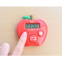 ドリテック　抗菌　りんごタイマー　レッド　T-534RD　キッチンタイマー　デジタル　1個