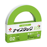 ニチバン 両面テープ ナイスタック エコタイプ 幅15mm×20m NWBB-15ECO ブンボックス 1箱（10巻入）
